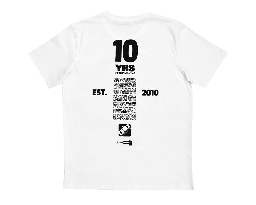 10 YRS Diskographie concept daily | Shirt –
